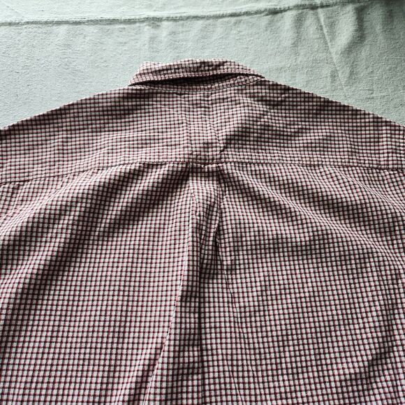 Ralph Lauren Jeans Shirt Mens XL Red Plaid Short Sleeve Button Down Cotton - Picture 10 of 11